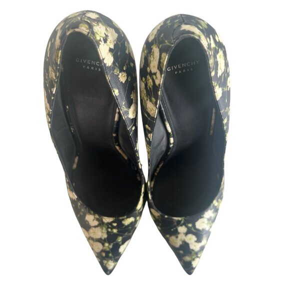 GIVENCHY 41 11 Escarpin Floral Print Pumps Photorealistic Babys Breath Stiletto - Picture 7 of 9